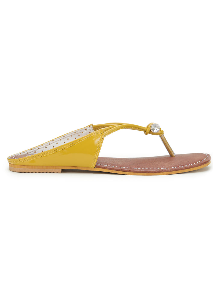 Shezone Mustard Women Flats
