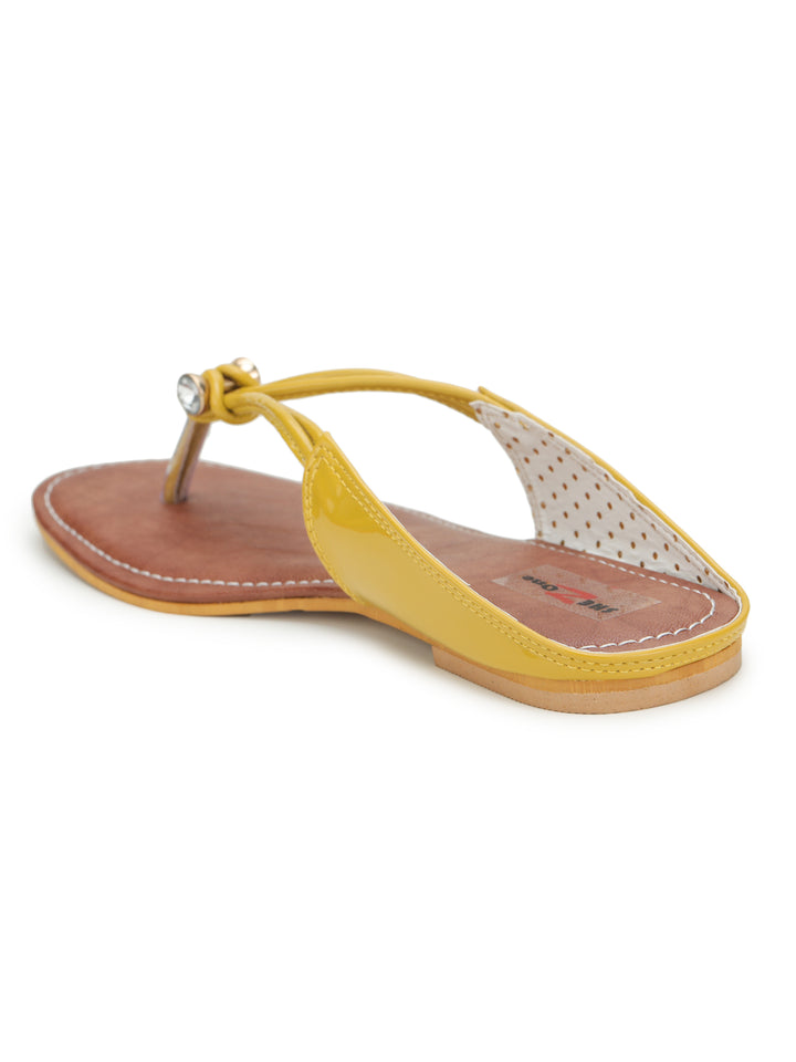 Shezone Mustard Women Flats
