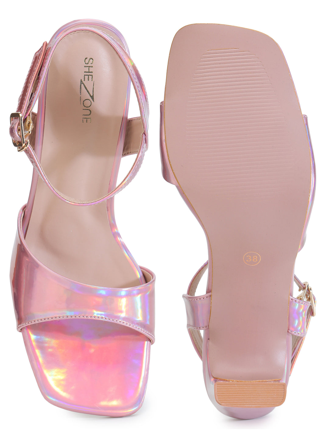 Shezone Pink Women Heels