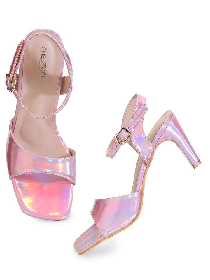 Shezone Pink Women Heels