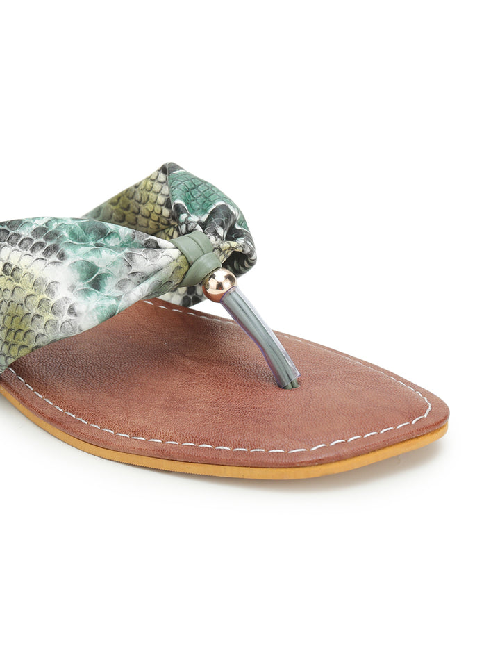 Shezone Green Women Flats