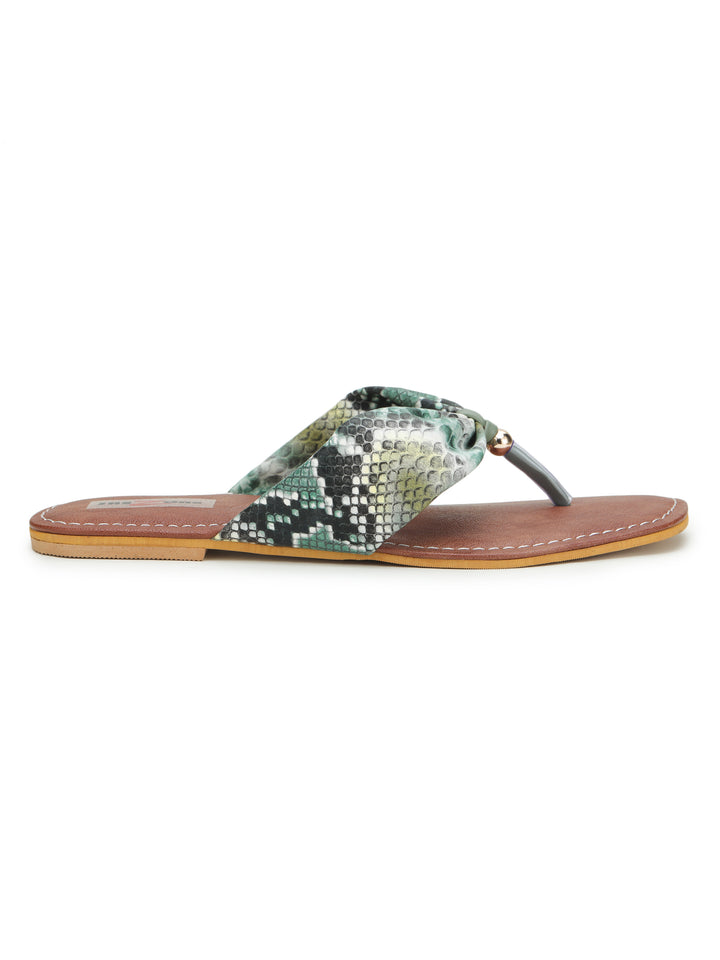 Shezone Green Women Flats