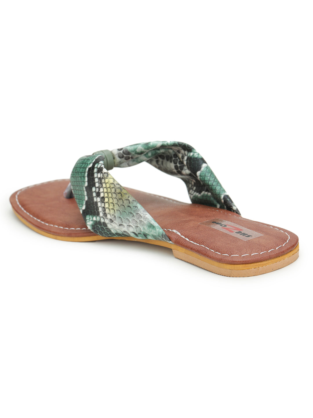 Shezone Green Women Flats