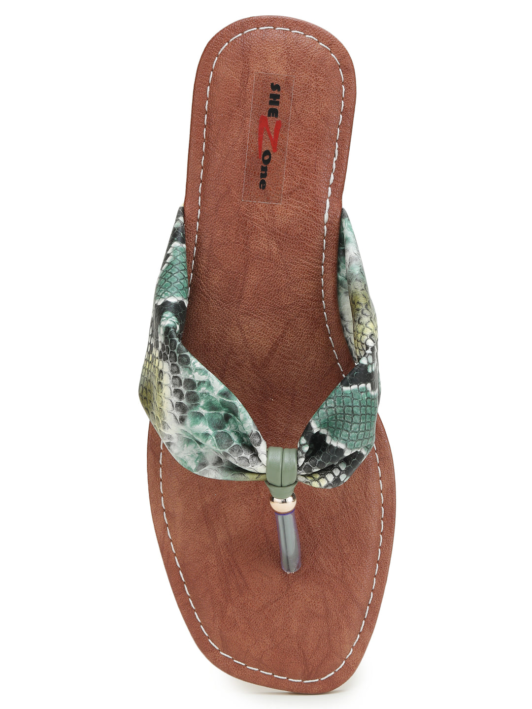 Shezone Green Women Flats
