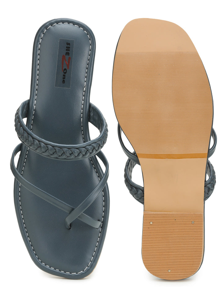 Shezone Grey Women Flats