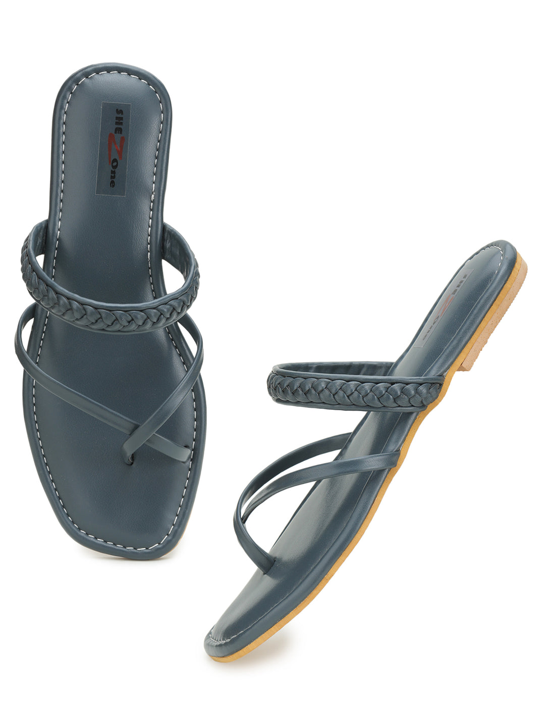 Shezone Grey Women Flats