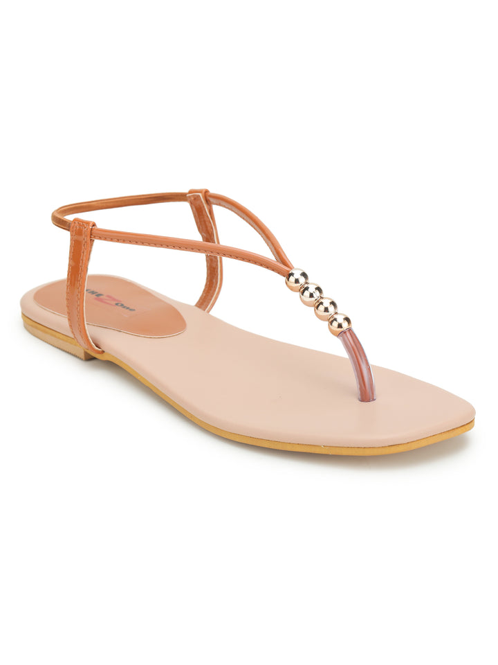 Shezone Rust Women Flats