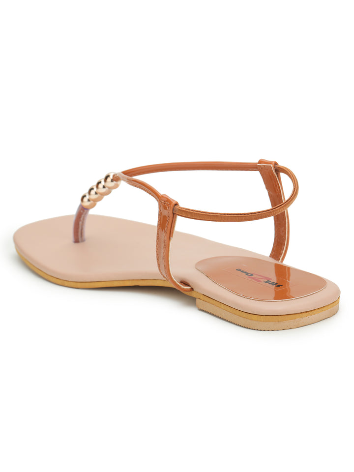 Shezone Rust Women Flats
