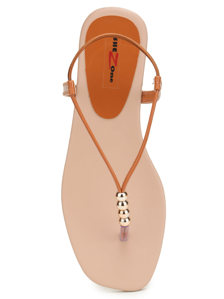 Shezone Rust Women Flats