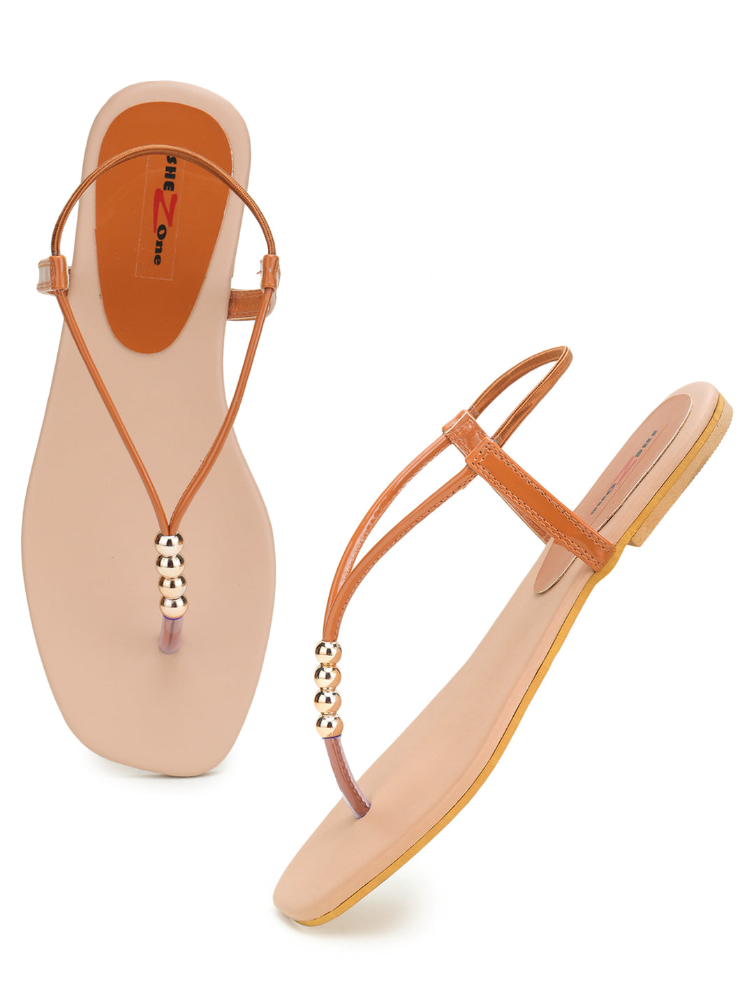 Shezone Rust Women Flats