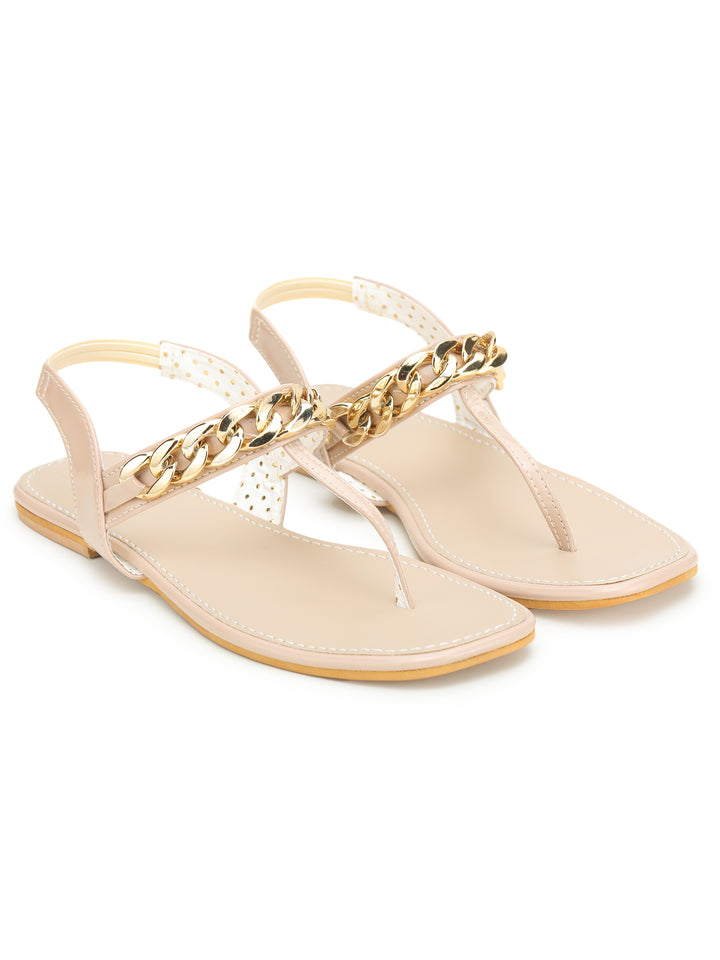 Shezone Cream Women Flats