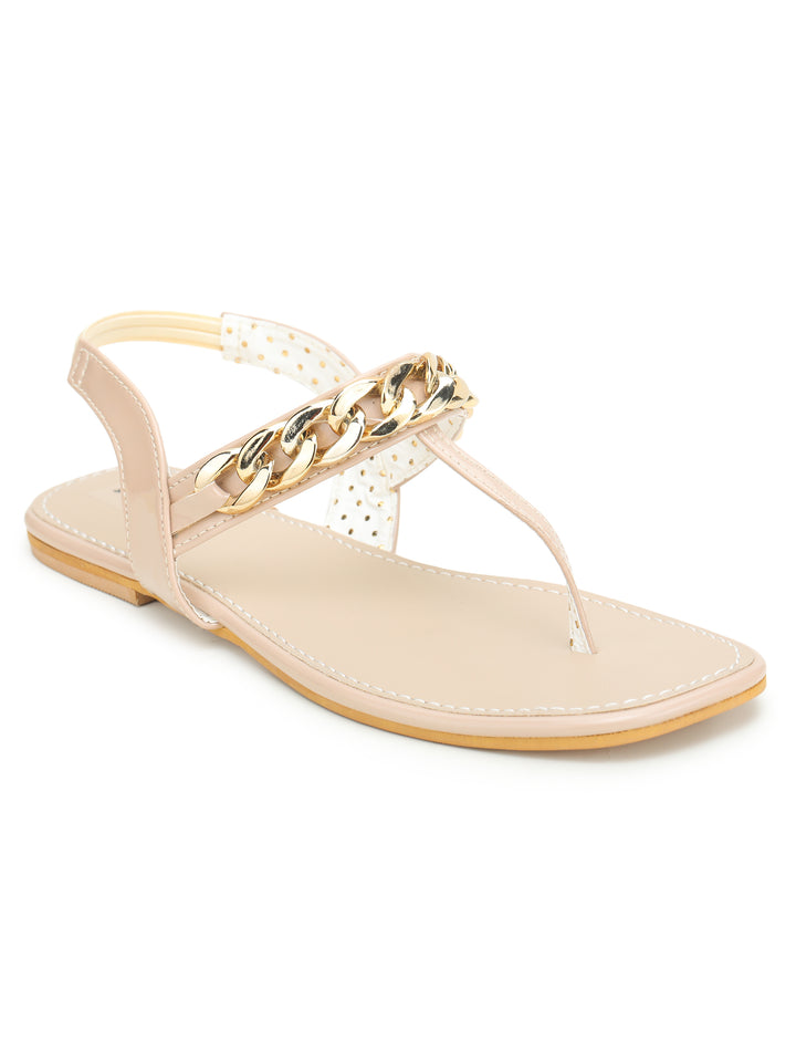 Shezone Cream Women Flats