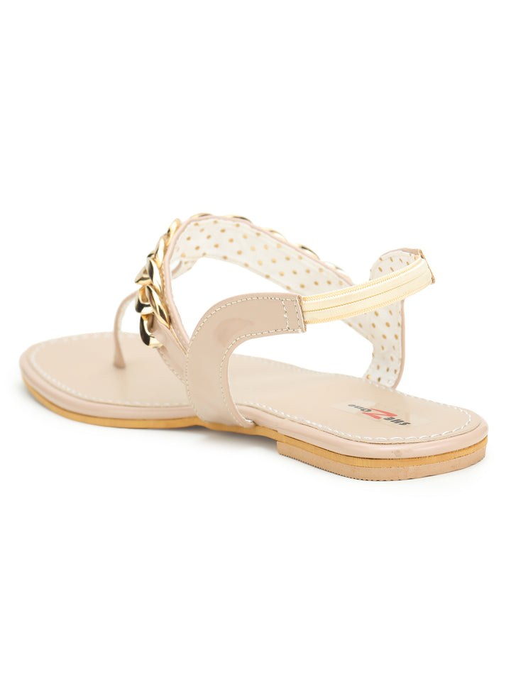 Shezone Cream Women Flats