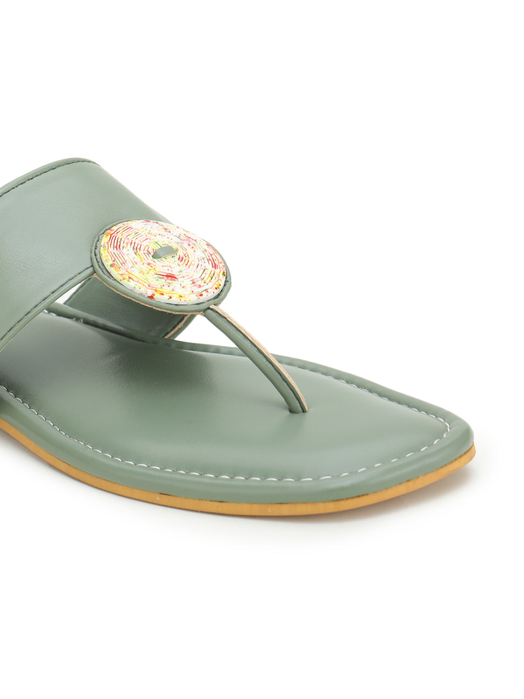 Shezone Green Women Flats
