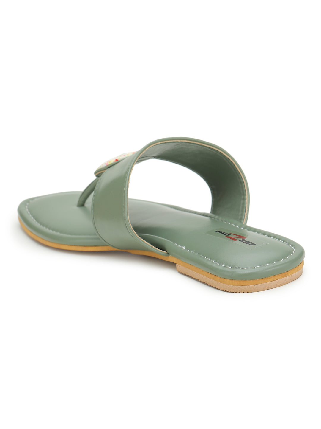 Shezone Green Women Flats