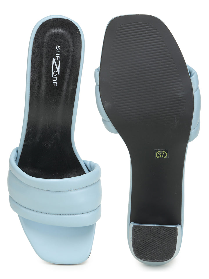 Shezone Blue Women Heels