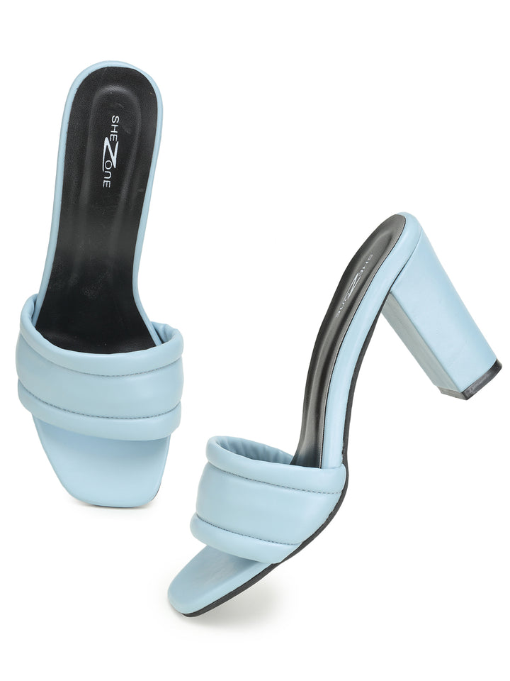 Shezone Blue Women Heels