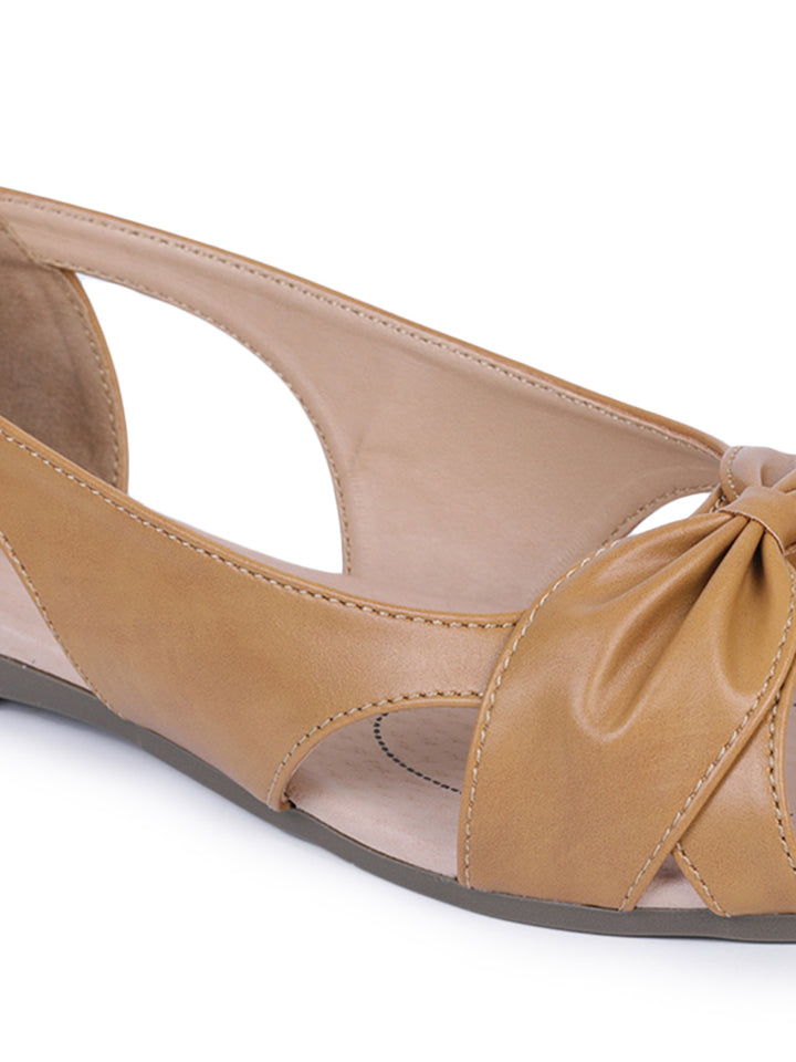 Shezone Beige Women Flats