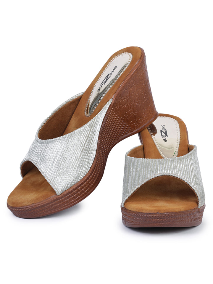 Shezone Gold Women Heels