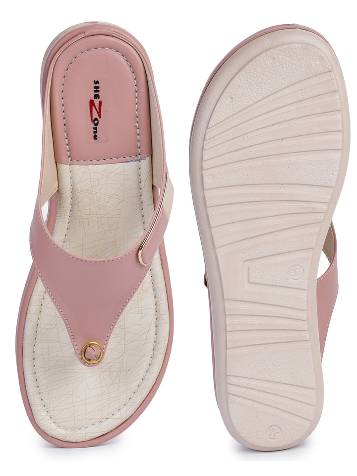 Shezone Peach Women Flats