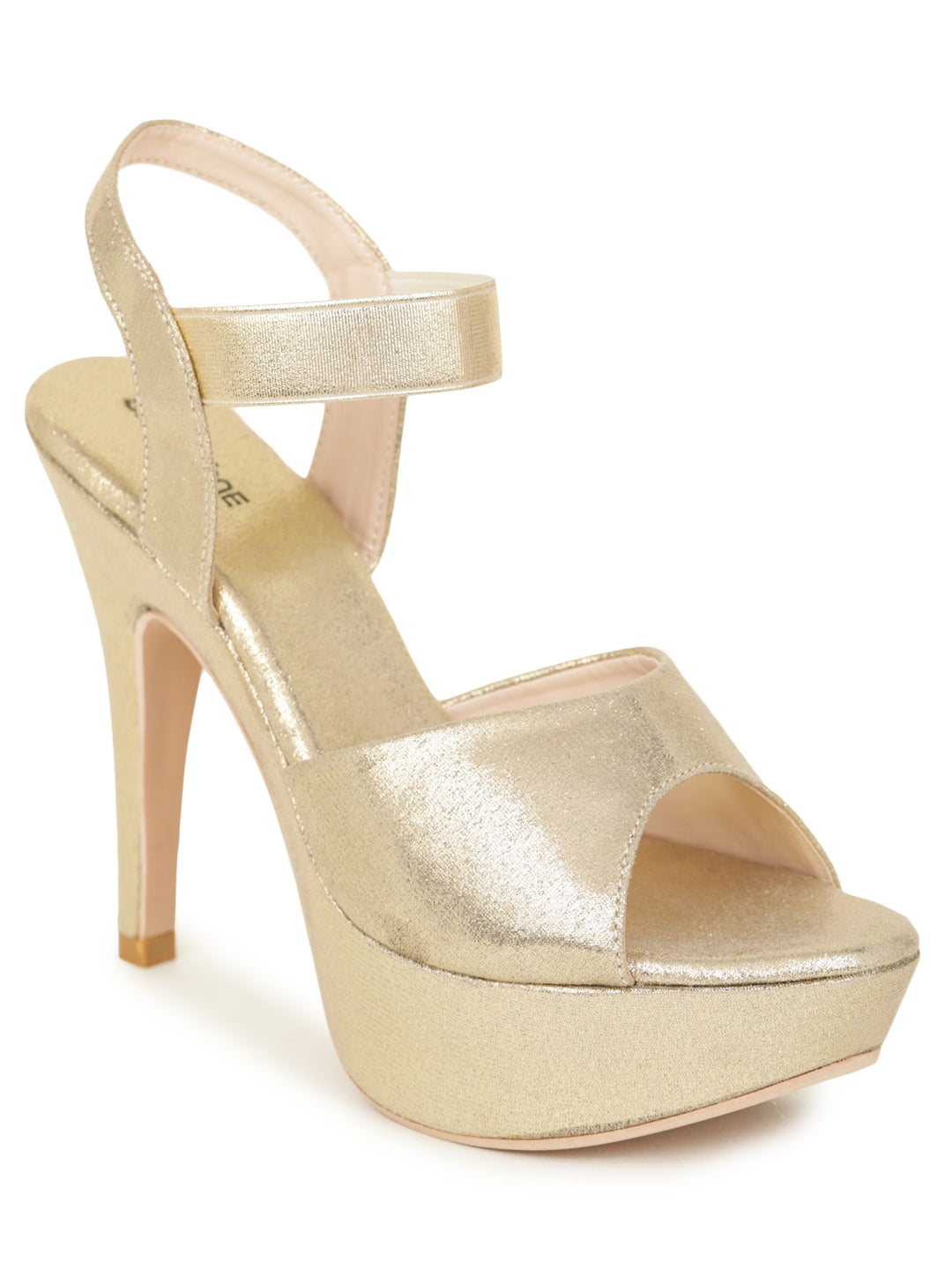 Shezone Women  Gold Heels