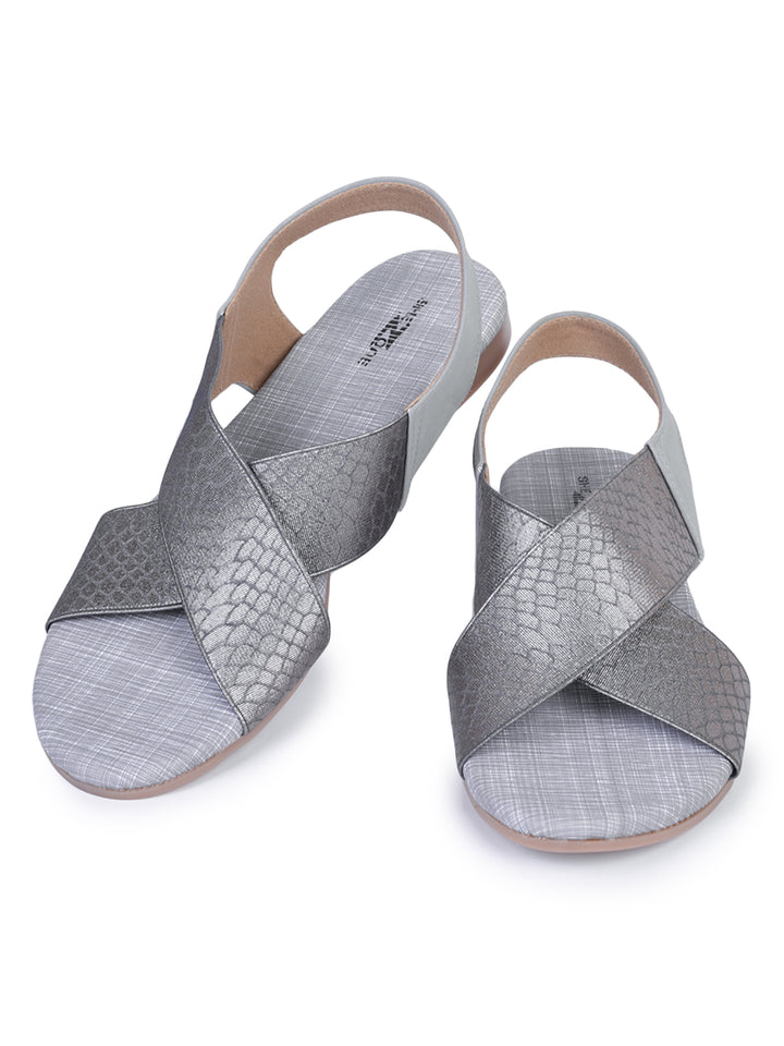 Shezone Grey Women Flats