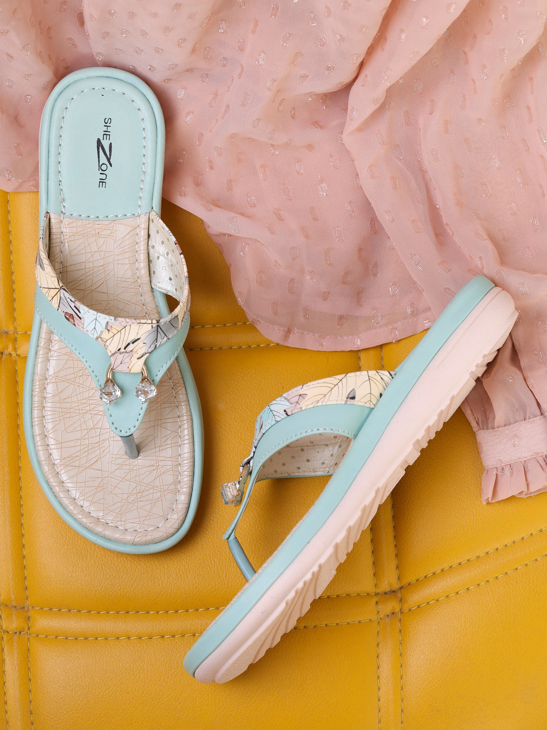 Shezone Women Sea Green Flats
