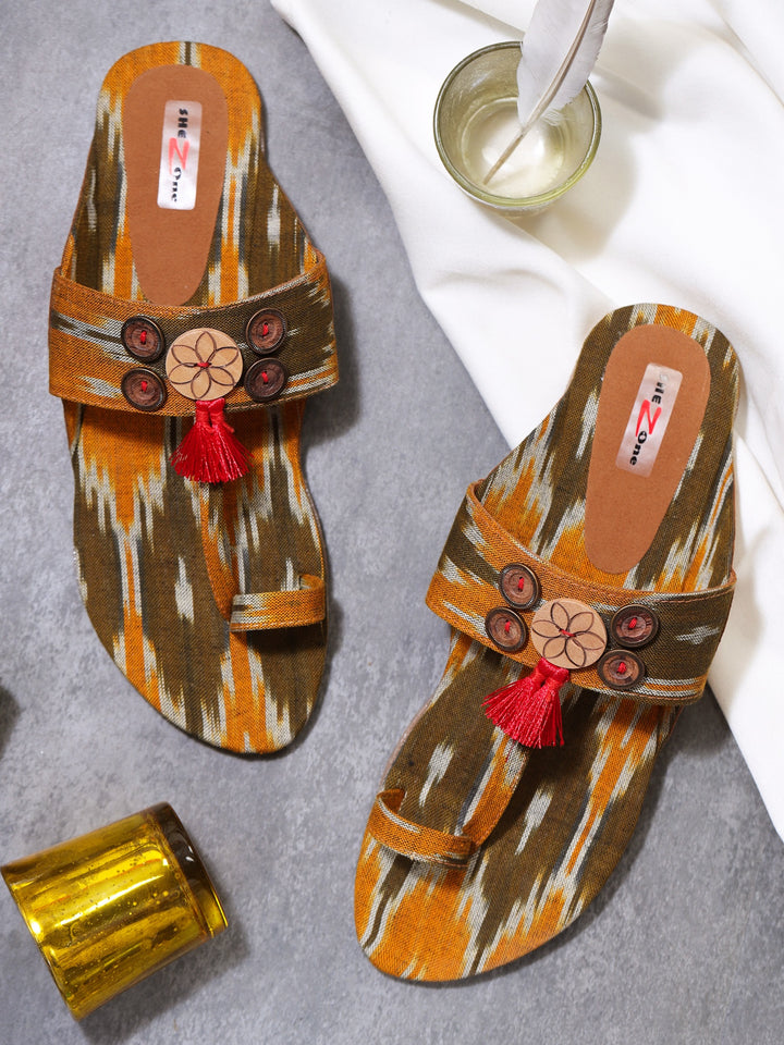 Shezone Mustard Women Flats