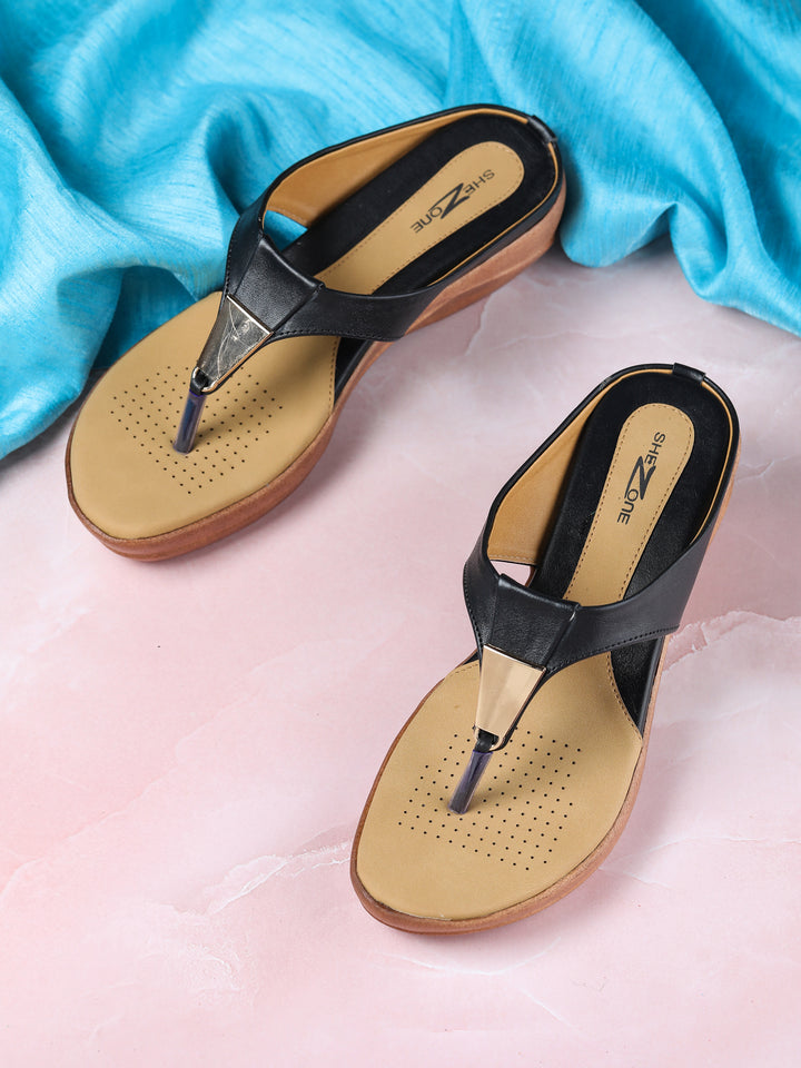 Shezone Women Black Heels