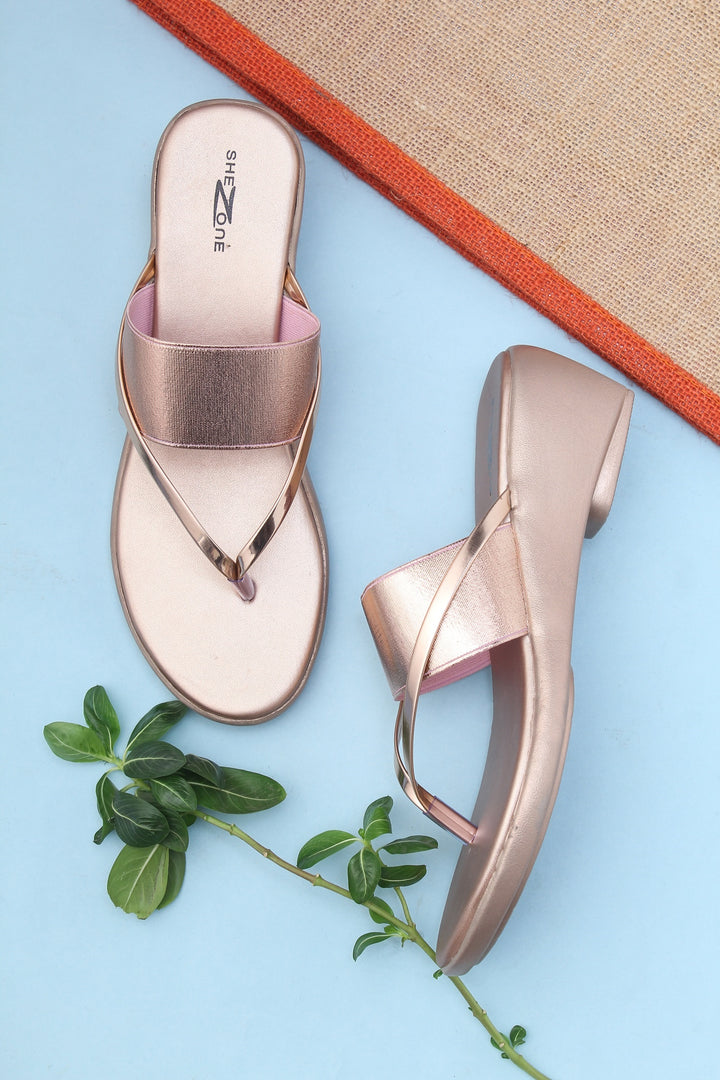 Shezone Women Rose Gold Heels
