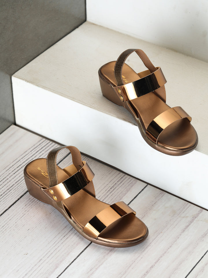 Shezone Women Copper Heels