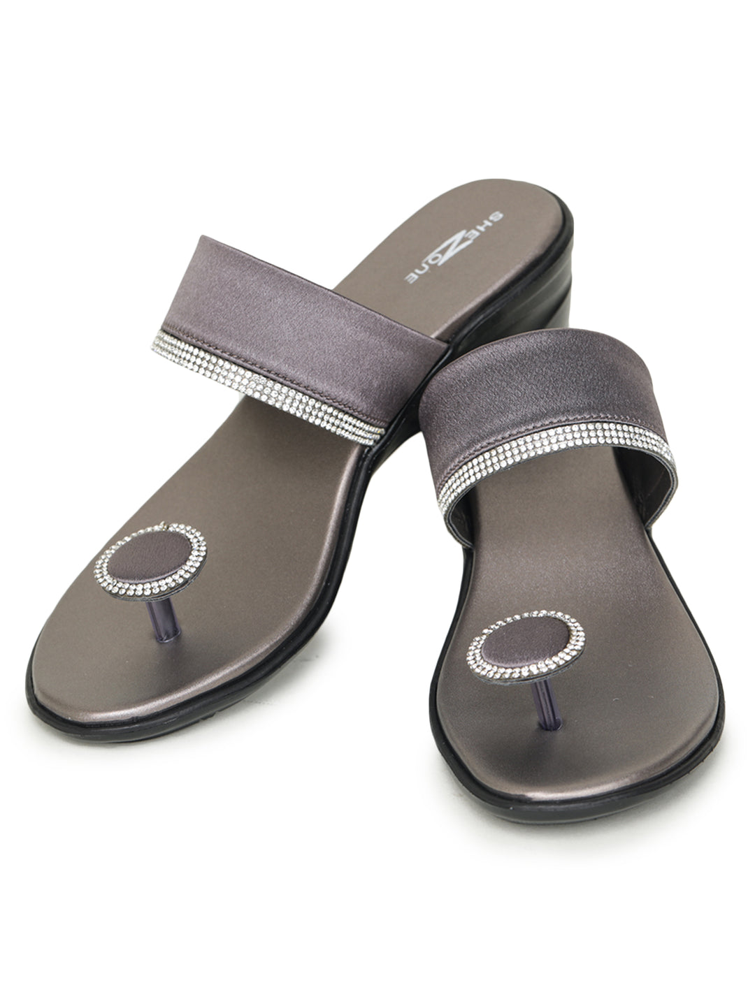 Shezone Grey Women Heels