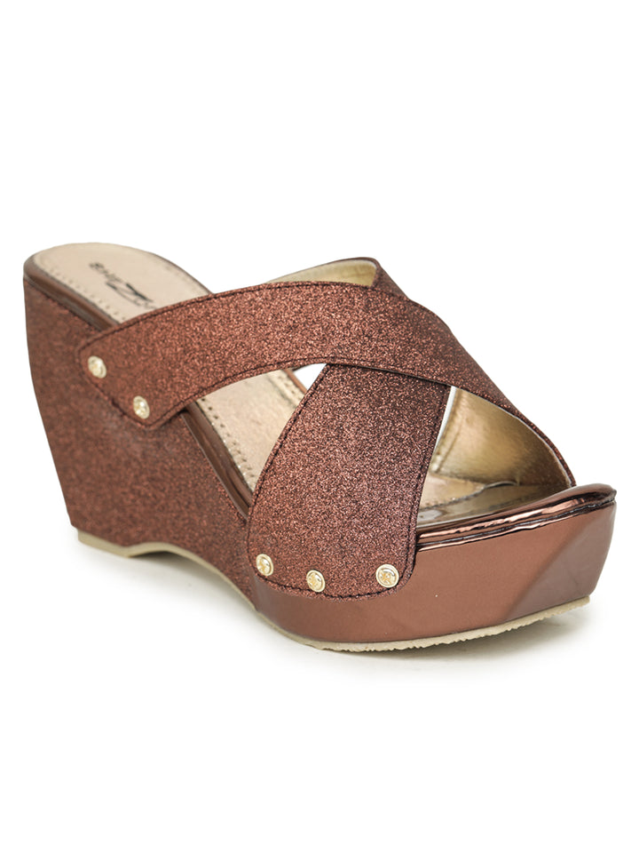 Shezone Copper Women Heels