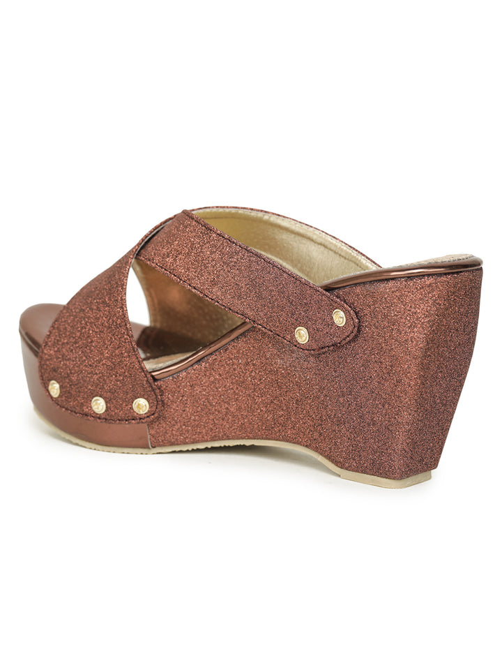 Shezone Copper Women Heels