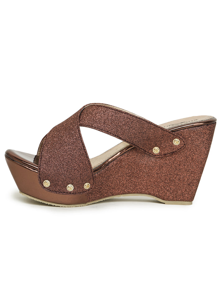 Shezone Copper Women Heels