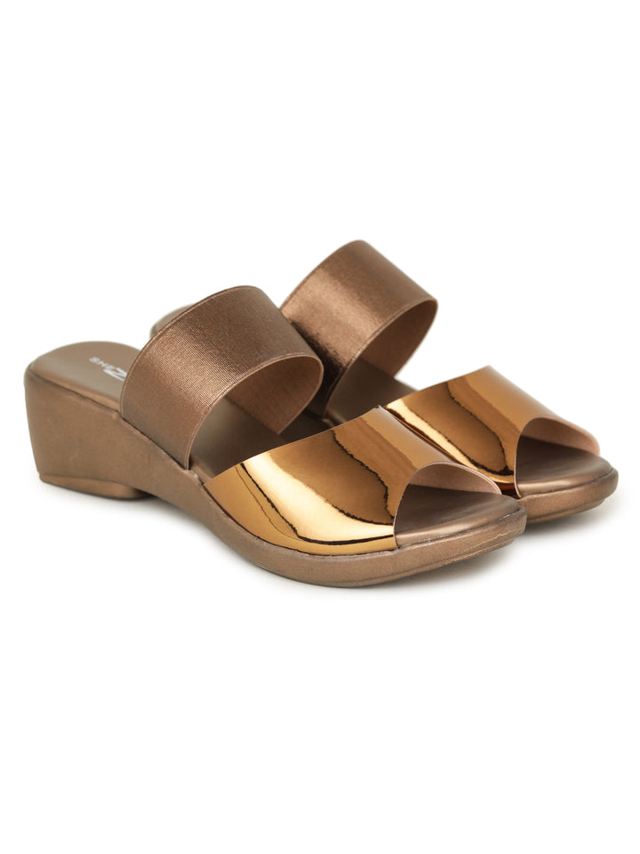Shezone Copper Women Heels