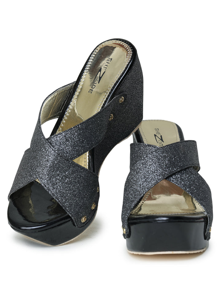 Shezone Black Women Heels