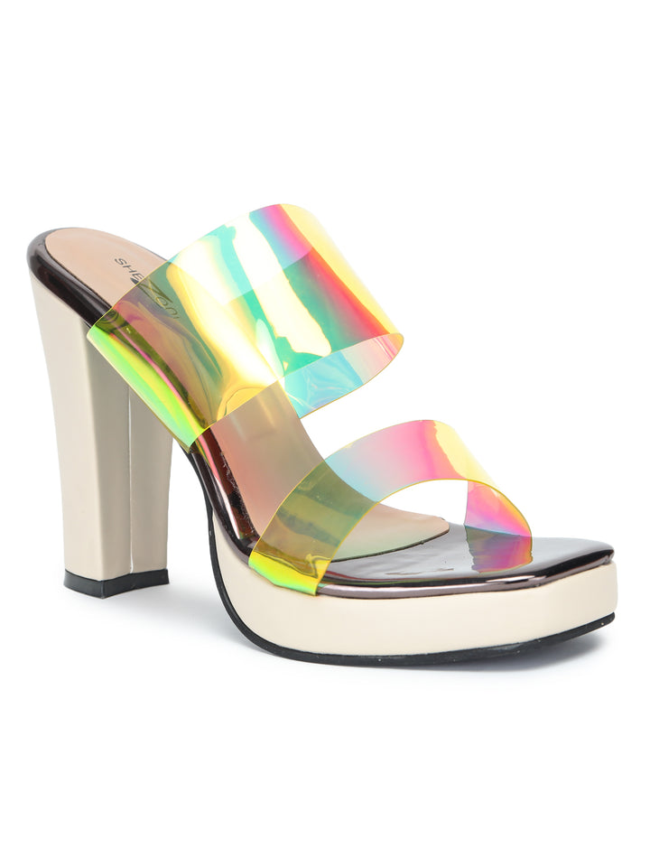 Shezone Women Fluorescent Green Heels