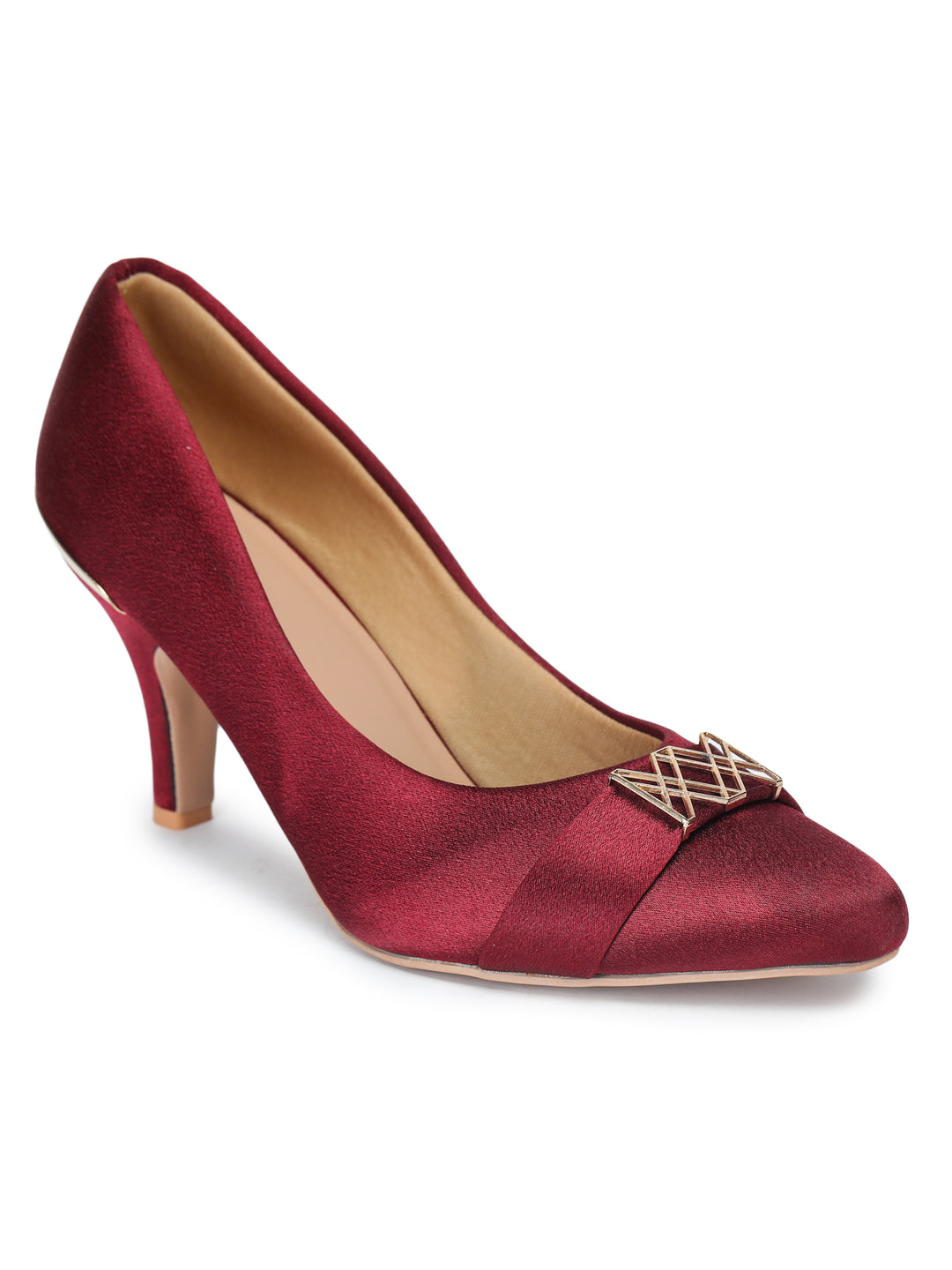 Shezone Women Maroon Heels