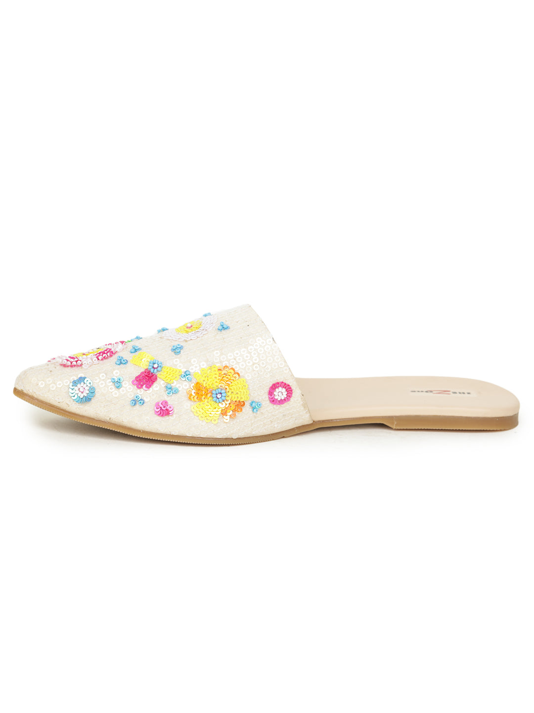 Shezone Cream Women Flats