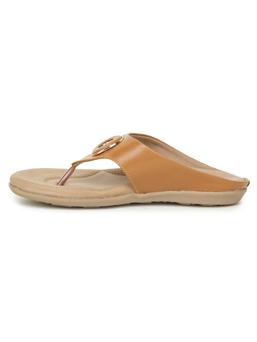 Shezone Tan Women Flats