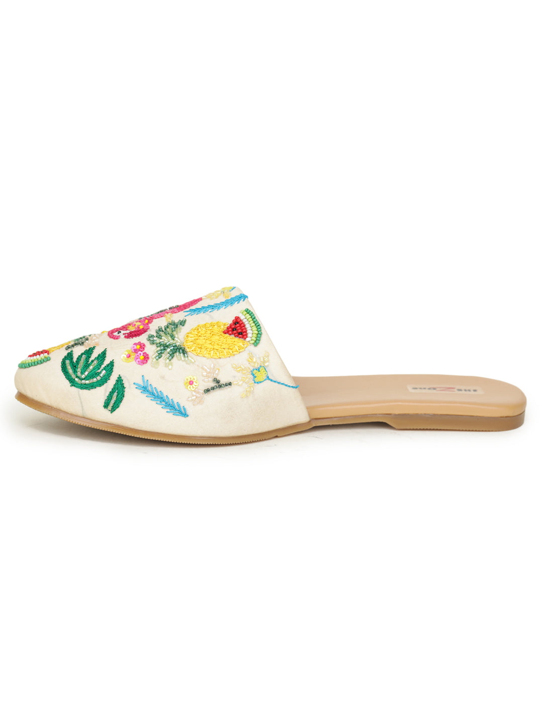 Shezone Cream Women Flats