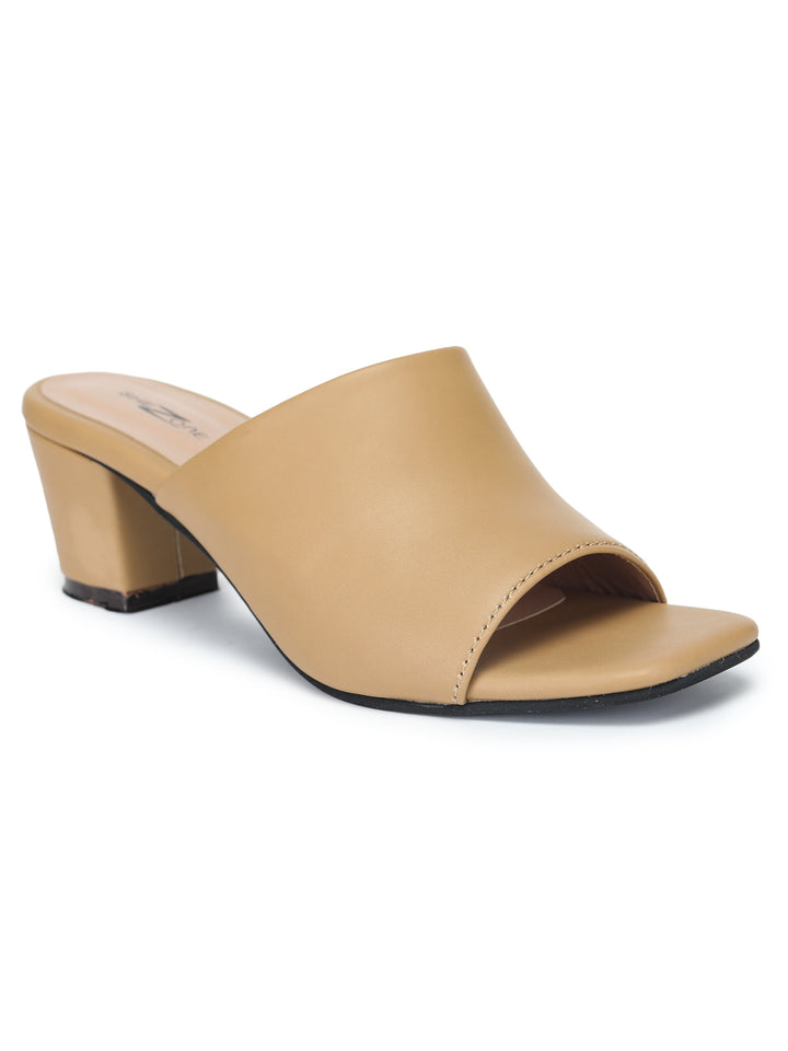 Shezone Women Beige Heels