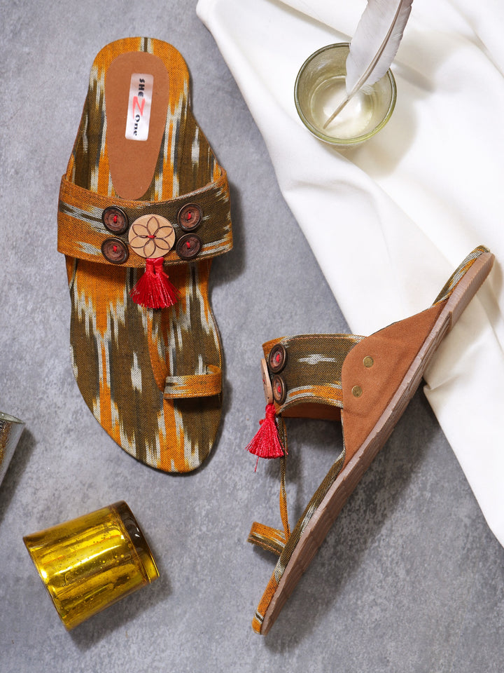 Shezone Mustard Women Flats