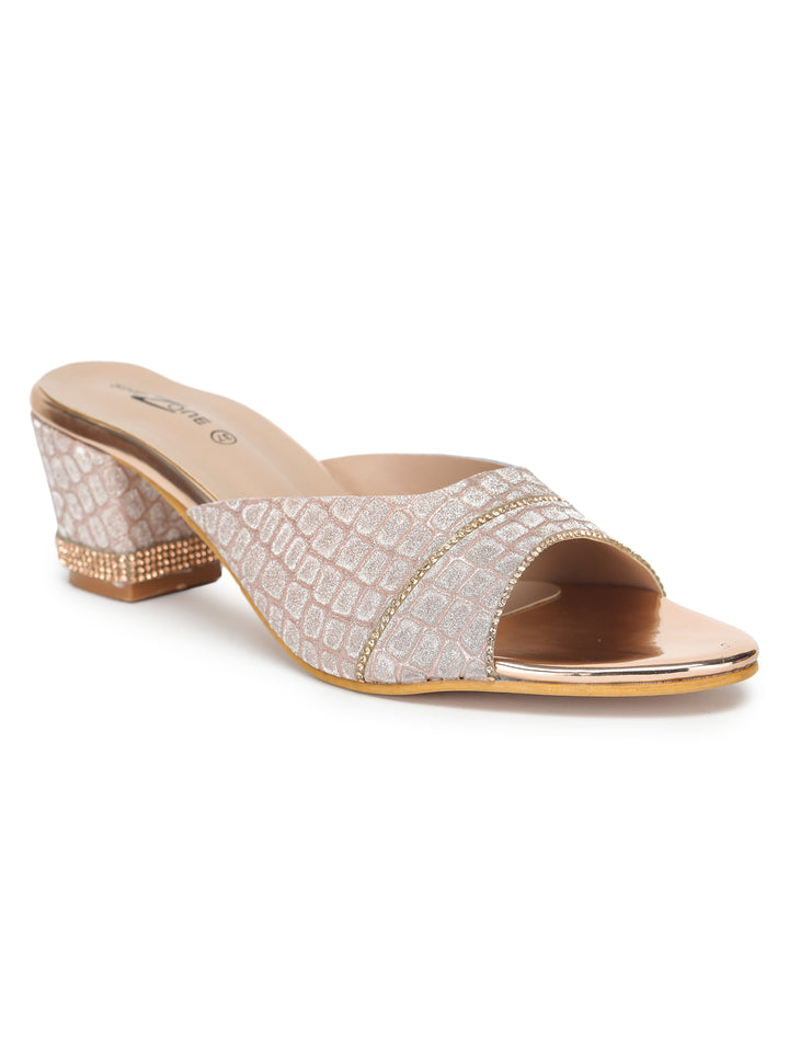 Shezone Women Rose Gold Heels