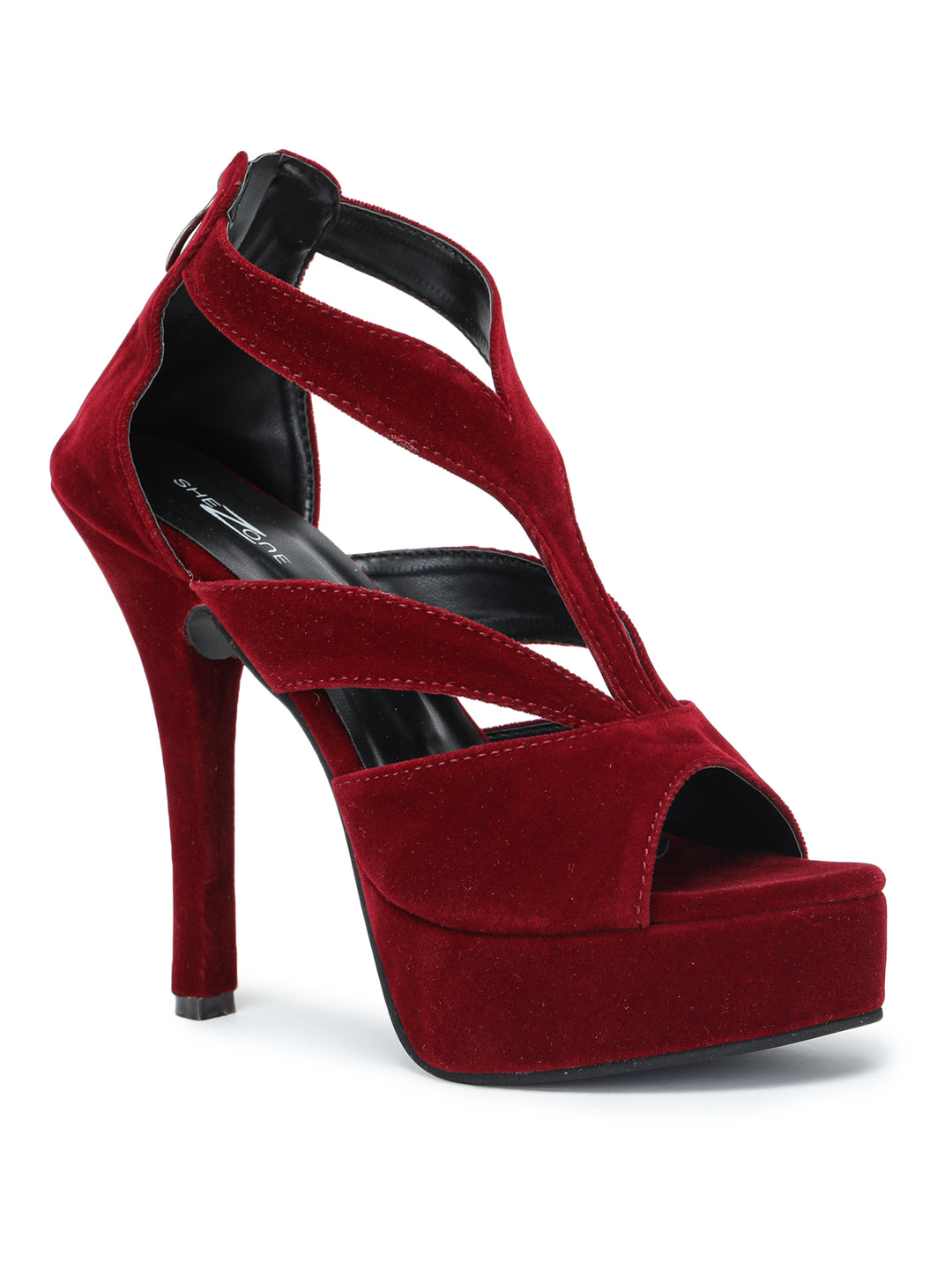 Shezone Women Maroon Heels