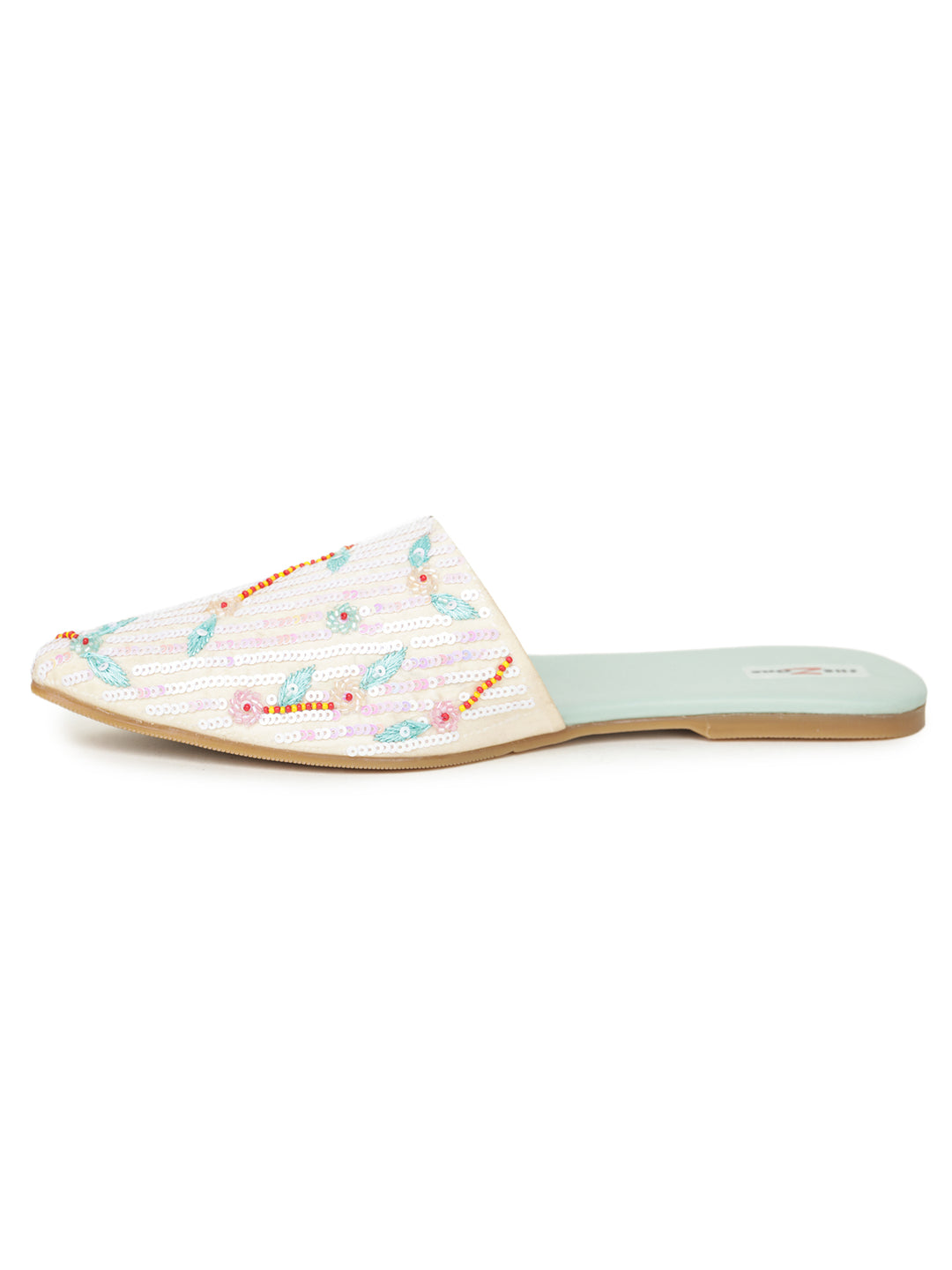 Shezone Cream Women Flats