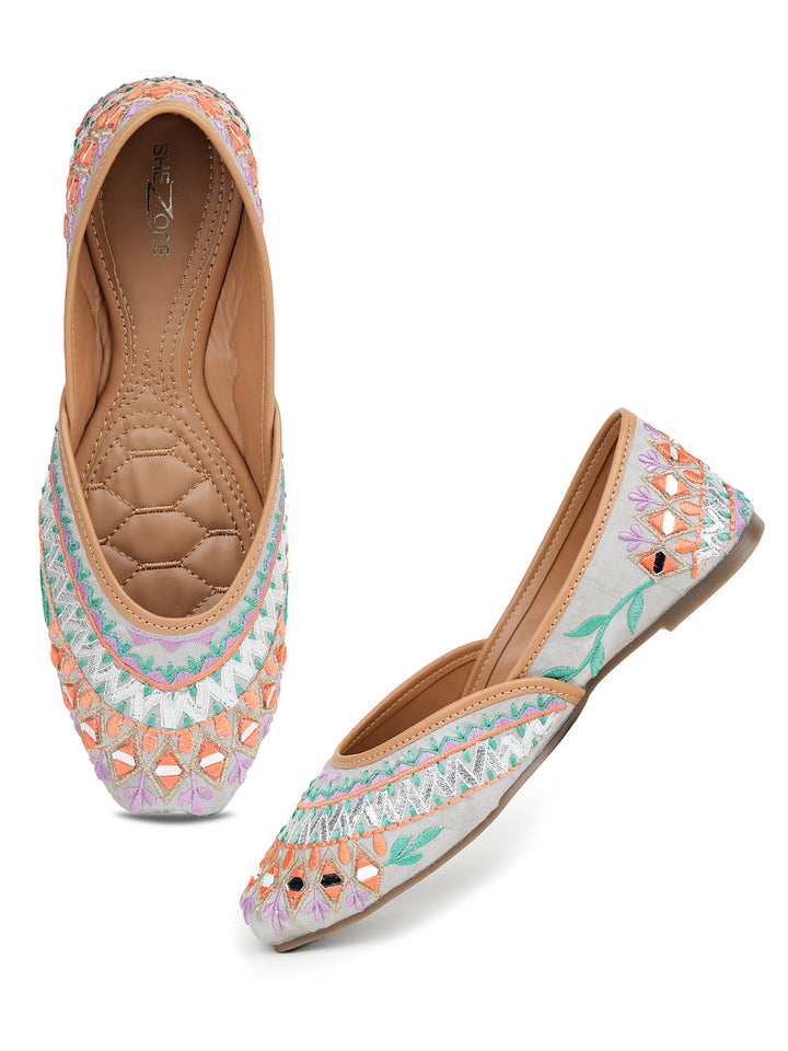 Shezone Grey Women Flats