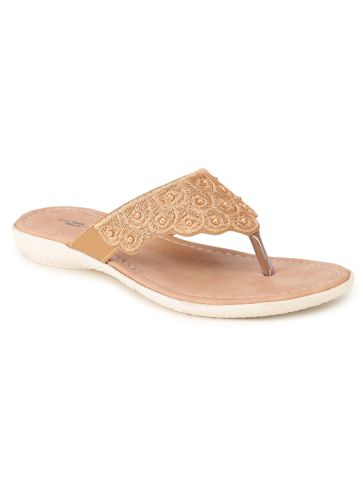 Shezone Women Beige Flats