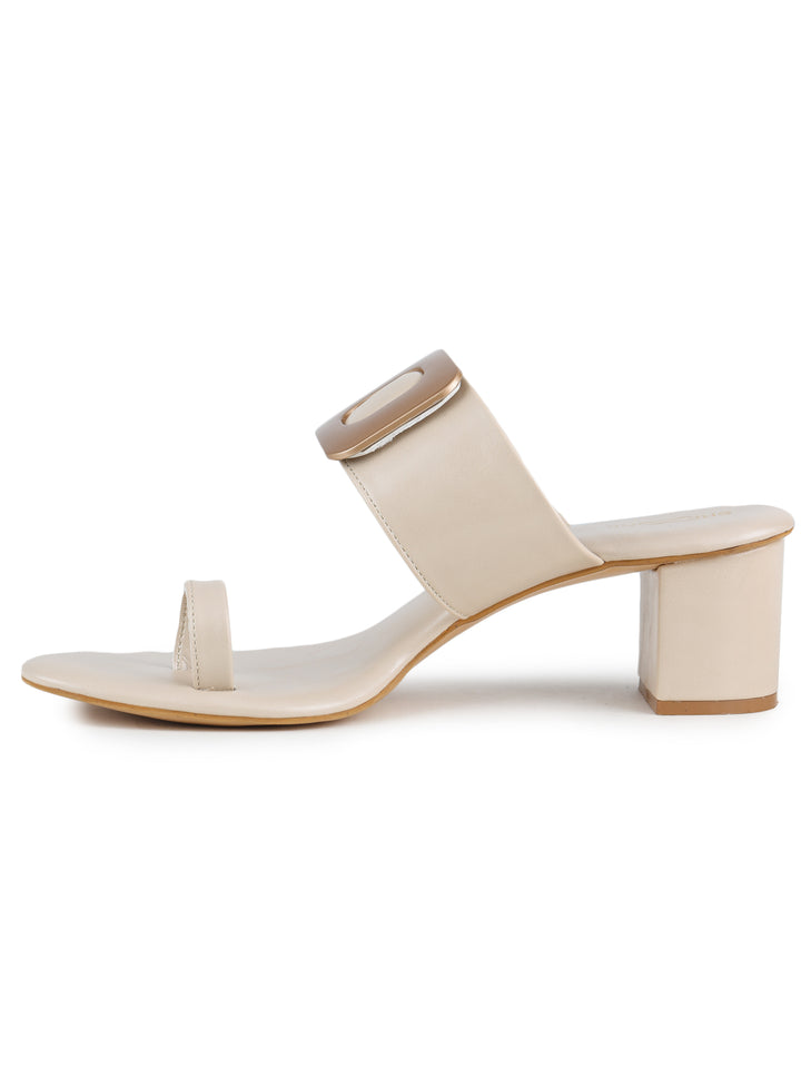 Shezone Cream Women Heels